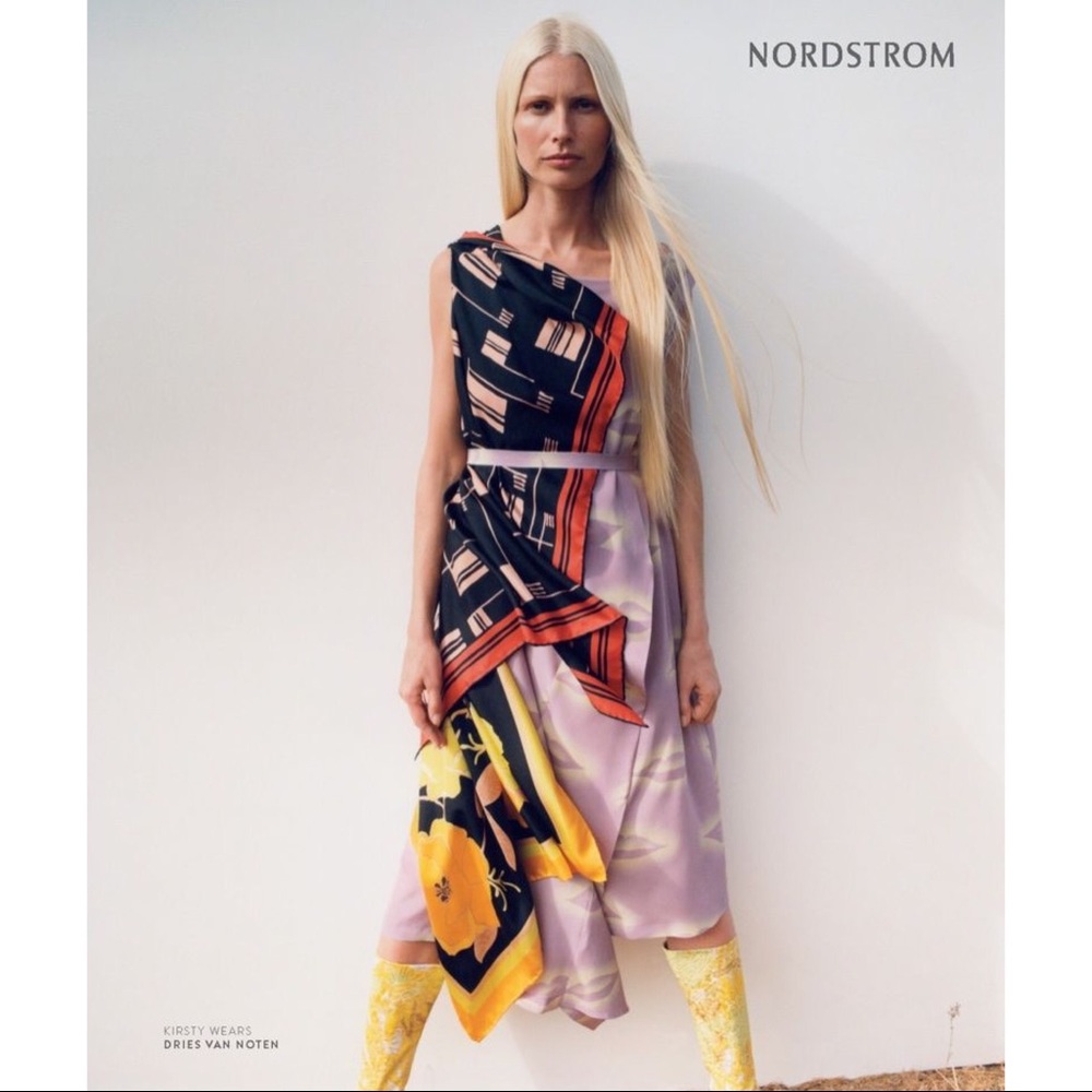 DRIES van NOTEN Scarf Silk The Depot Dress 34 US 2 - Picture 1 of 13